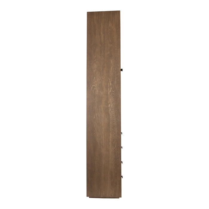 PTMD Oak Kast Armarium 1 Door 4 Laden Glay-Kasten-PTMD