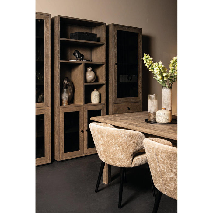 PTMD Oak Kast Armarium 1 Door 4 Laden Glay-Kasten-PTMD