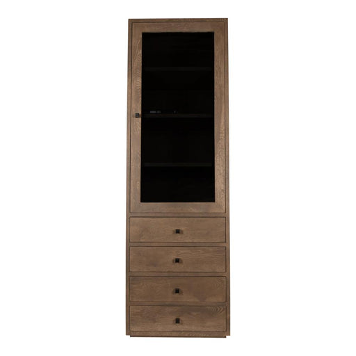 PTMD Oak Kast Armarium 1 Door 4 Laden Glay-Kasten-PTMD
