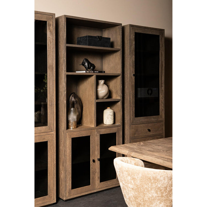 PTMD Oak Kast Armarium 4 Doors Glay-Kasten-PTMD