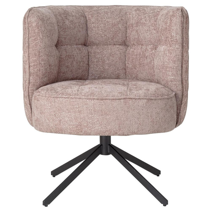 PTMD Odin Roze Diningchair Pootacy 14 Flamingo Zwart Poot-Eetkamerstoelen-PTMD