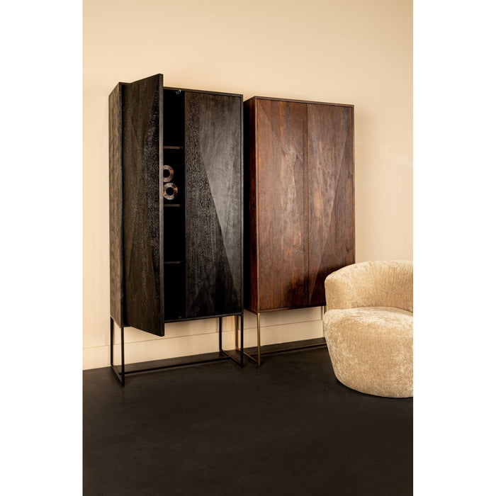 PTMD Onyx Kast Bruin 2 Drs-Kasten-PTMD