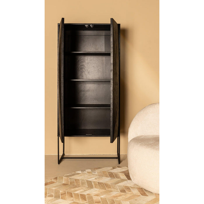 PTMD Onyx Kast Zwart 2 Drs-Kasten-PTMD