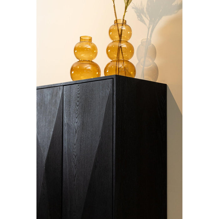 PTMD Onyx Kast Zwart 2 Drs-Kasten-PTMD