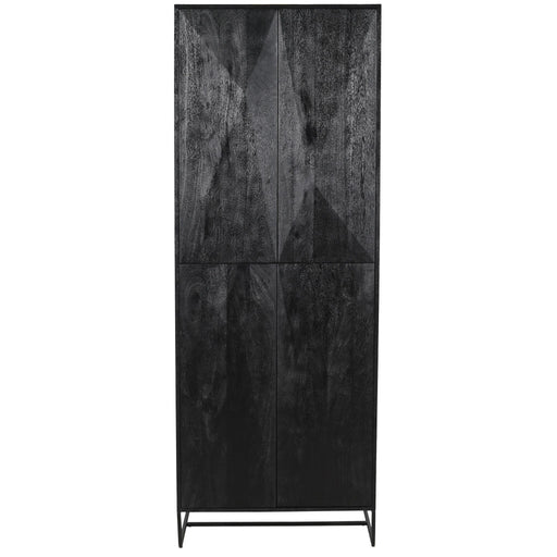 PTMD Onyx Kast Zwart 4 Drs-Kasten-PTMD