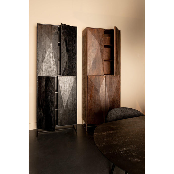 PTMD Onyx Kast Zwart 4 Drs-Kasten-PTMD