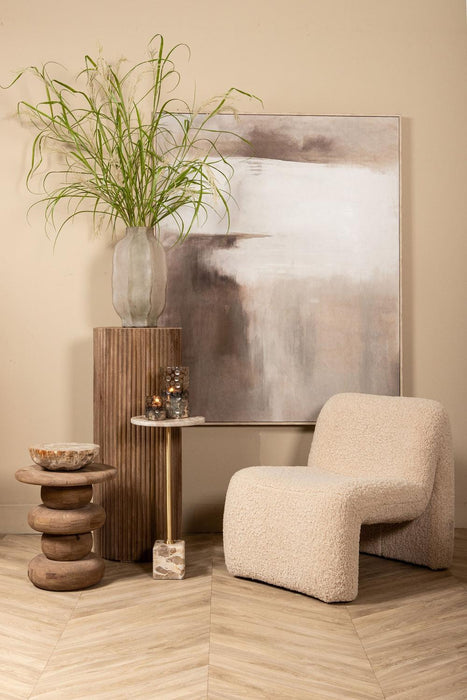 PTMD Oslo Fauteuil Teddy Beige-Fauteuils-PTMD