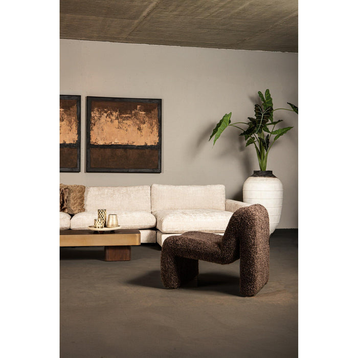 PTMD Oslo Fauteuil Teddy Coffee-Fauteuils-PTMD