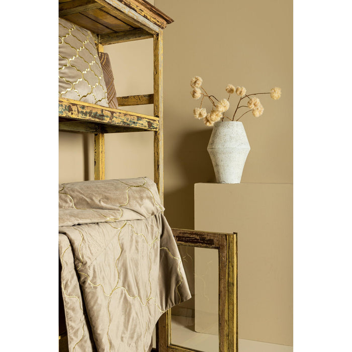 PTMD PTMD Cerine Bruin Velvet Sierkussen Vierkant – Luxe Woondecoratie-Kussens-PTMD