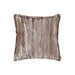 PTMD PTMD Senny Beige Velvet Sierkussen Vierkant Met Ruffle Rand – Luxe Woondecoratie-Kussens-PTMD
