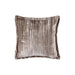 PTMD PTMD Senny Beige Velvet Sierkussen Vierkant Met Ruffle Rand – Luxe Woondecoratie-Kussens-PTMD