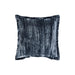 PTMD PTMD Senny Blauw Velvet Sierkussen Vierkant Met Ruffle Rand – Luxe Woondecoratie-Kussens-PTMD