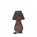 PTMD Peake Bruin Mango Hout Rond Tafel Lamp Laag-Tafellampen-PTMD