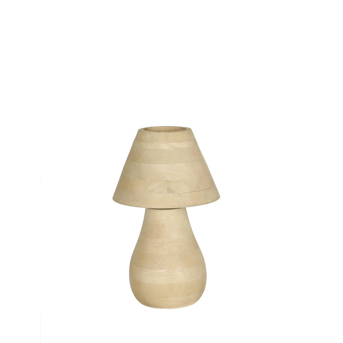PTMD Peake Natuurlijk Mango Hout Rond Tafel Lamp Laag-Tafellampen-PTMD