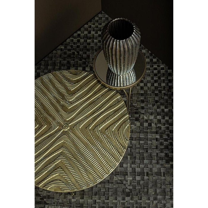 PTMD Rikka Goud Ijzer Fairy Bijzettafel Spiegel Top Rond s-Bijzettafels-PTMD