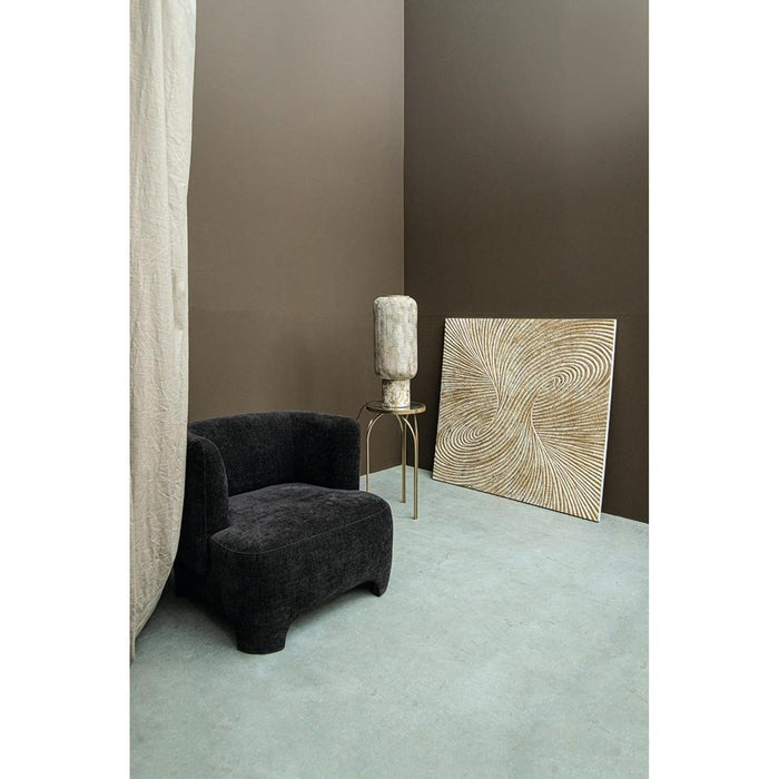 PTMD Rikka Goud Ijzer Fairy Bijzettafel Spiegel Top Rond s-Bijzettafels-PTMD