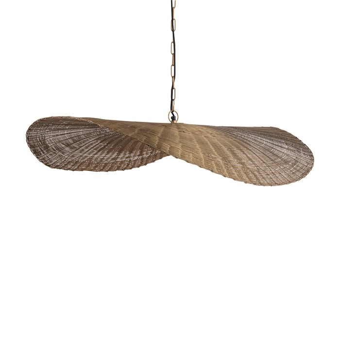 PTMD Shauney Goud Ijzer Wavy Hangend Lamp Rond l-Hanglampen-PTMD