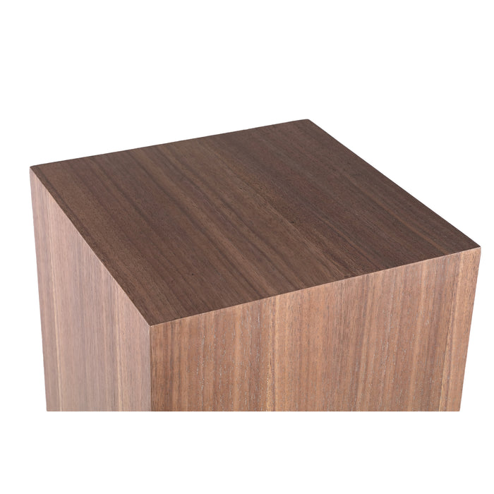 PTMD Tiess Natuurlijk Houten Fineer Pedestal Set of 2-Zuilen-PTMD