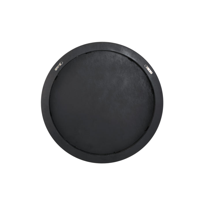 PTMD Tiess Natuurlijk Rond Houten Fineer Spiegel Small-Spiegels-PTMD