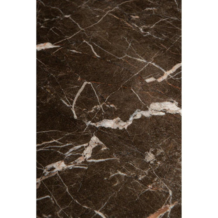 PTMD Volos Set of 2 Bijzettafels Bruin Marmer-Bijzettafels-PTMD