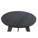 PTMD Werdy Zwart Ijzer Coffeetable Fineer Top Rond sv2-Salontafels-PTMD