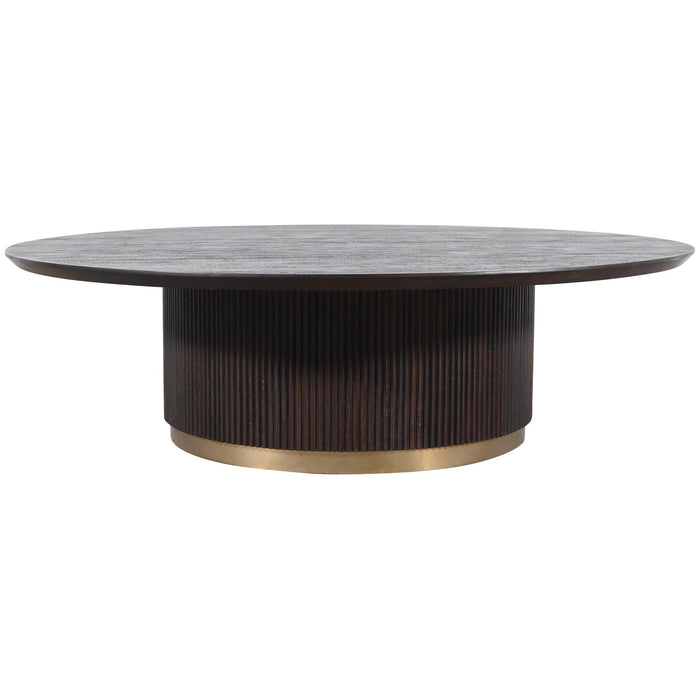 PTMD Xelle Bruin Coffeetable 150cm-Salontafels-PTMD