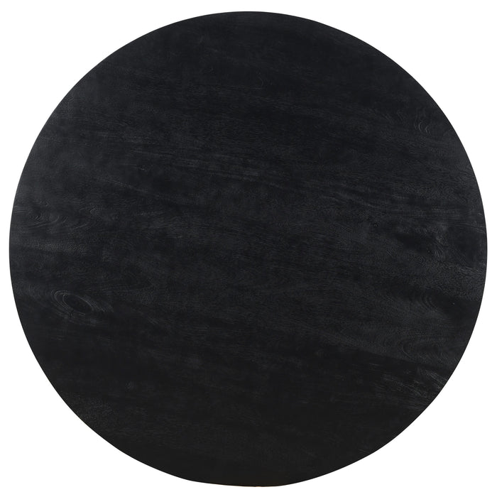 PTMD Xelle Zwart Eettafel-Eettafels-PTMD