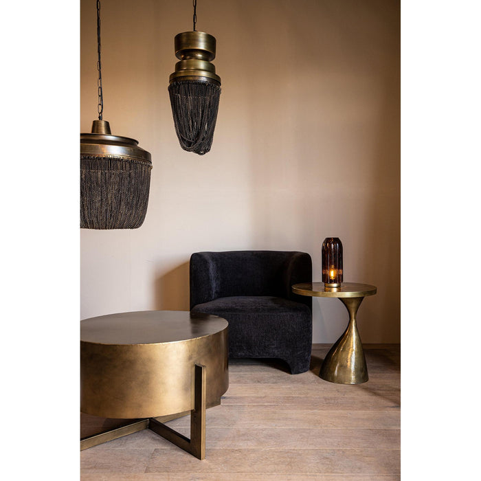 PTMD Zelivo Goud Ijzer Hangend Lamp Deco Chains Rond s-Hanglampen-PTMD