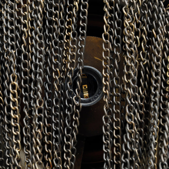 PTMD Zelivo Goud Ijzer Hangend Lamp Deco Chains Rond s-Hanglampen-PTMD