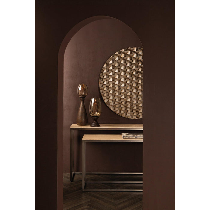 PTMD Zoah Zwart Travertine Rechthoekig Bijzettafel sv2-Bijzettafels-PTMD