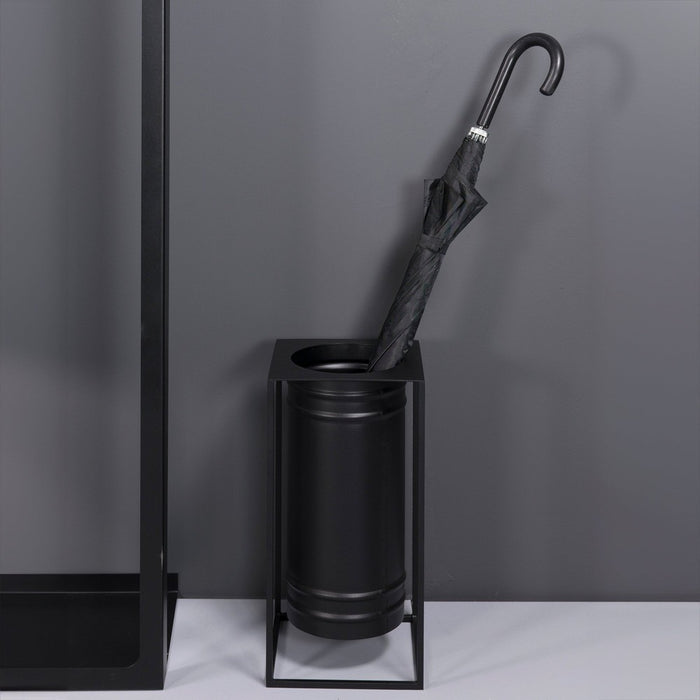 Parapluhouder DRIP Staal Zwart 20x20x40cm Spinder Design-Opbergdozen en manden-Spinder