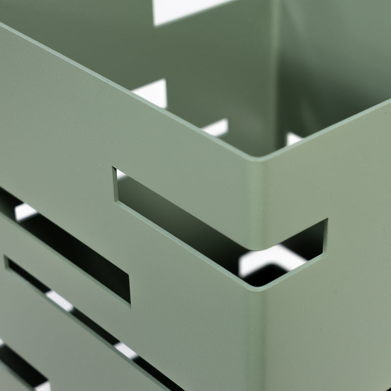 Parapluhouder MODERN Staal Dusty Green 18x18x50cm Spinder Design-Opbergdozen en manden-Spinder