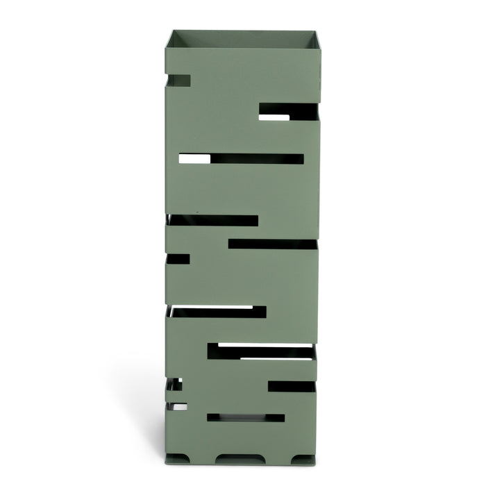 Parapluhouder MODERN Staal Dusty Green 18x18x50cm Spinder Design-Opbergdozen en manden-Spinder