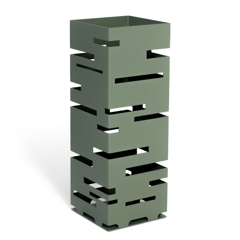 Parapluhouder MODERN Staal Dusty Green 18x18x50cm Spinder Design-Opbergdozen en manden-Spinder