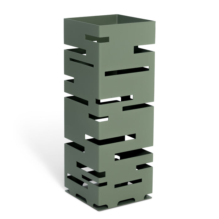 Parapluhouder MODERN Staal Dusty Green 18x18x50cm Spinder Design-Opbergdozen en manden-Spinder