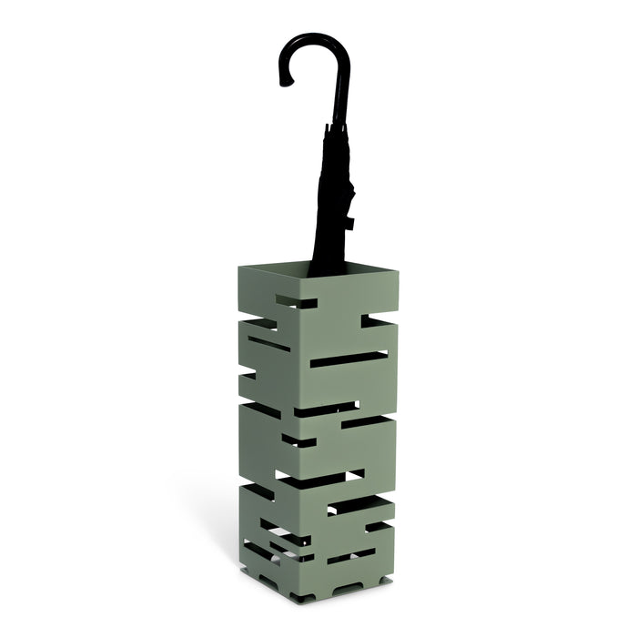 Parapluhouder MODERN Staal Dusty Green 18x18x50cm Spinder Design-Opbergdozen en manden-Spinder