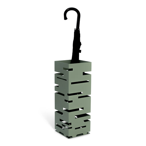Parapluhouder MODERN Staal Dusty Green 18x18x50cm Spinder Design-Opbergdozen en manden-Spinder