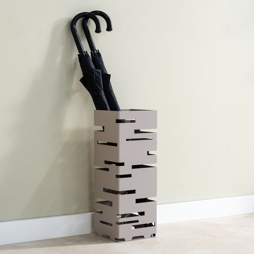 Parapluhouder MODERN Staal Silky Taupe 18x18x50cm Spinder Design-Opbergdozen en manden-Spinder