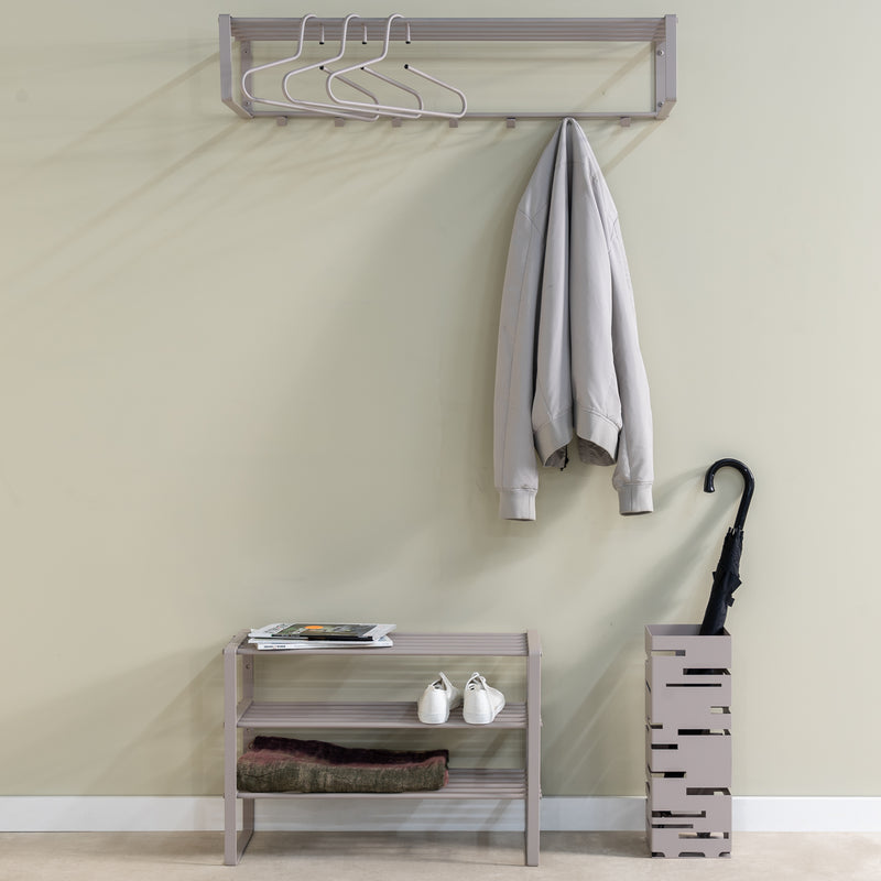 Parapluhouder MODERN Staal Silky Taupe 18x18x50cm Spinder Design-Opbergdozen en manden-Spinder