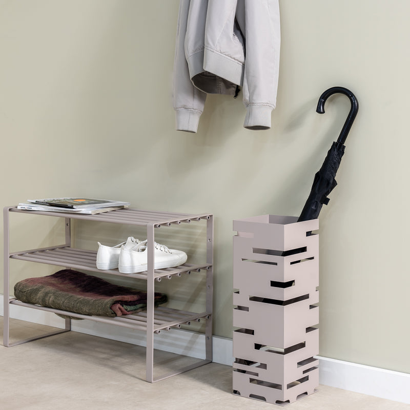 Parapluhouder MODERN Staal Silky Taupe 18x18x50cm Spinder Design-Opbergdozen en manden-Spinder