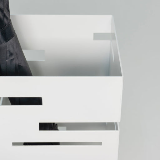 Parapluhouder MODERN Staal Wit 18x18x50cm Spinder Design-Opbergdozen en manden-Spinder