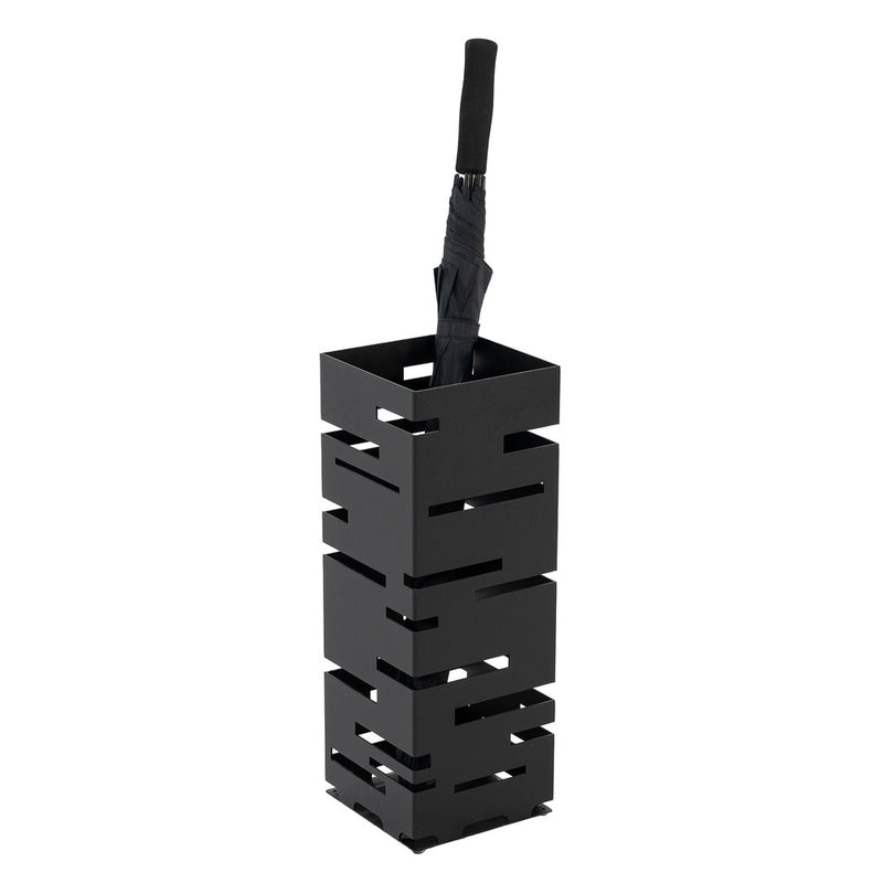 Parapluhouder MODERN Staal Zwart 18x18x50cm Spinder Design-Opbergdozen en manden-Spinder