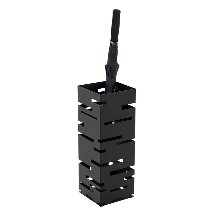 Parapluhouder MODERN Staal Zwart 18x18x50cm Spinder Design-Opbergdozen en manden-Spinder