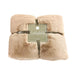 Plaid Beige Polyester 130x180 cm Polyester-Plaids-J-Line