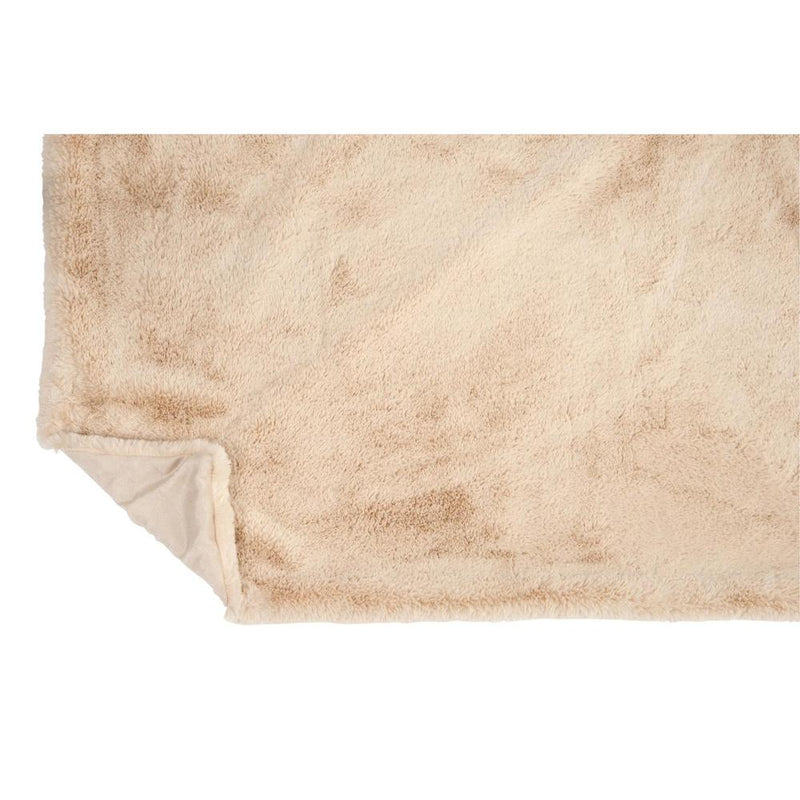 Plaid Beige Polyester 130x180 cm Polyester-Plaids-J-Line
