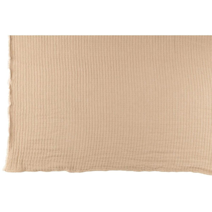 Plaid Beige Polyester 130x180 cm - Polyester,katoen-Plaids-J-Line