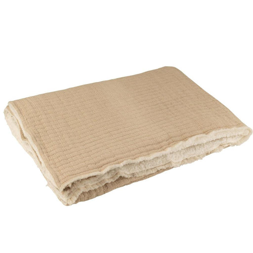 Plaid Beige Polyester 130x180 cm Polyester,katoen-Plaids-J-Line