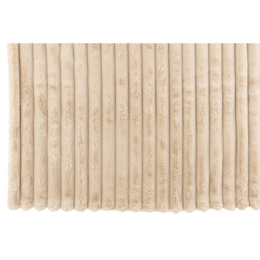 Plaid Beige Polyester L 130x180 cm-Plaid-J-Line