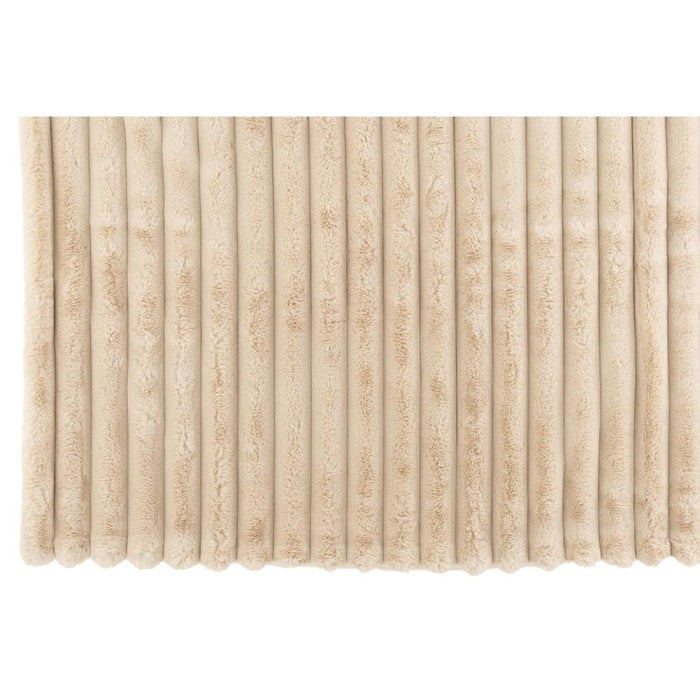 Plaid Beige Polyester L 130x180 cm-Plaids-J-Line