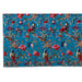 Plaid Birds/Flowers Cotton Velvet Blue 180x1x130-Plaid-J-Line